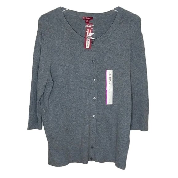 ❤️ 🆕 MERONA Button Down Blouse Size XXL - Picture 1 of 4